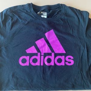 Black & Purple Adidas Shirt *size medium*